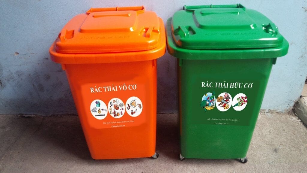 thu gom rác thải sinh hoạt - phân loại rác