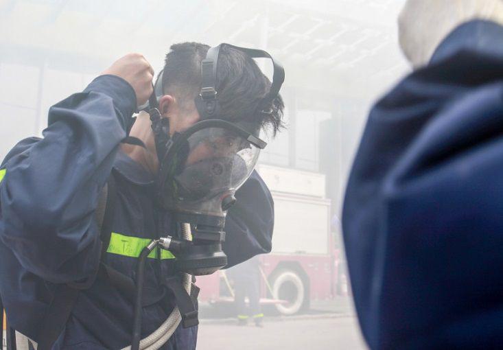  Công nhân nên đeo mặt nạ phòng độc để tránh hít phải khói độc sinh ra từ sơn catmi 